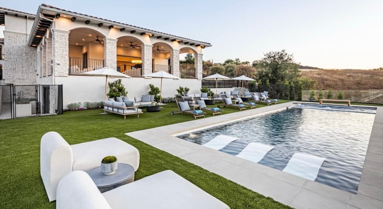 Resort-style pool and outdoor entertaining pavilion